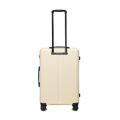 Zestaw walizek z ABS-u w drobne paski kremowy 56-3A-60S-89