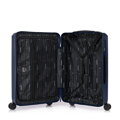 Zestaw walizek z ABS-u w drobne paski granatowy 56-3A-60S-90