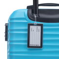 Mała walizka z ABS-u i identyfikator z logo niebieska 56-3A-311-70Z5