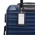 Średnia walizka z ABS - u i identyfikator z logo granatowa 56-3A-312-91Z5