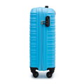 Mała walizka z ABS-u i identyfikator z logo niebieska 56-3A-311-70Z5