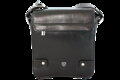 Malý čierny pánsky kožený crossbag s poklopom 215-1701-60