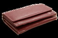Burgundy dámska kožená mini peňaženka 511-4392A-34