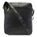 Čierny kožený pánsky crossbag 215-1713-60