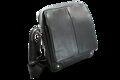 Veľký čierny kožený pánsky crossbag 215-1918-60
