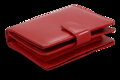 Červená dámská kožená peněženka se zápinkou 511-9769-31