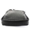Čierny pánsky kožený zipsový crossbag 215-8913-60