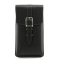 Čierne pánske kožené púzdro na mobil 611-3401A-60