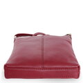Burgundy kožená zipsová kabelka 212-3013-34