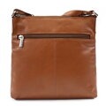Hnedá kožená zipsová kabelka 212-3014-40