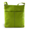 Zelená kožená zipsová kabelka 212-3013-51