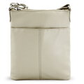 Svetlosivá kožená zipsová kabelka 212-3013-20