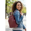 Dámsky kožený batôžtek burgundy 311-1184-34