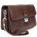 Hnedá pánska kožená etue so sklápacím registrom 611-2415A-40