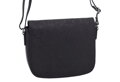 Dámska kožená crossbody kabelka čierna 250112