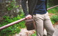 Pánske kožené crossbody tmavohnedý hunter 250904