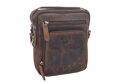 Pánske kožené crossbody tmavohnedý hunter 250904