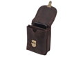 Kožené puzdro na opasok tmavohnedé 250114