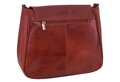 Dámska kožená crossbody kabelka červená 250710