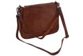 Dámska kožená crossbody kabelka koňak 250710