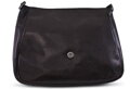 Dámska kožená crossbody kabelka čierna 250710