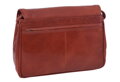 Dámska kožená crossbody kabelka červená 250714