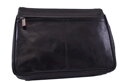 Dámska kožená crossbody kabelka čierna 250714