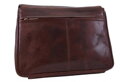 Dámska kožená crossbody kabelka hnedá 250714
