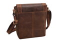 Pánske kožené crossbody tmavohnedý hunter 250836