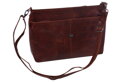 Dámska kožená crossbody kabelka koňak 390121
