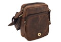 Pánske kožené crossbody tmavohnedý hunter 250591