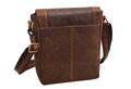 Pánske kožené crossbody tmavohnedý hunter 250836