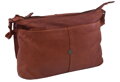 Dámska kožená crossbody kabelka koňak 270110