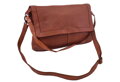 Dámska kožená crossbody kabelka koňak 270110