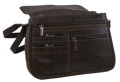 Dámska kožená crossbody kabelka olivová 220108