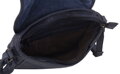 Dámska kožená crossbody kabelka modrá 270112
