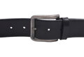 Kožený pánsky opasok 740-40-31 čierny hladký pracka Kornel