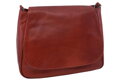Dámska kožená crossbody kabelka červená 250710