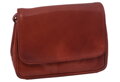 Dámska kožená crossbody kabelka červená 250714