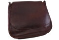 Dámska kožená crossbody kabelka hnedá 250710
