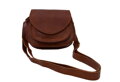 Dámska kožená crossbody kabelka koňak 250124