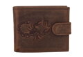 Pánska peňaženka MERCUCIO svetlohnedá embos škorpión 2911927