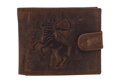 Pánska peňaženka MERCUCIO svetlohnedá embos strelec 2911927