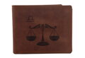 Pánska peňaženka MERCUCIO svetlohnedá vzor 35 znamenie váhy 2911908