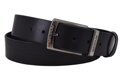 Pánsky kožený opasok 740-40-123 čierny hladký pracka Magnum III