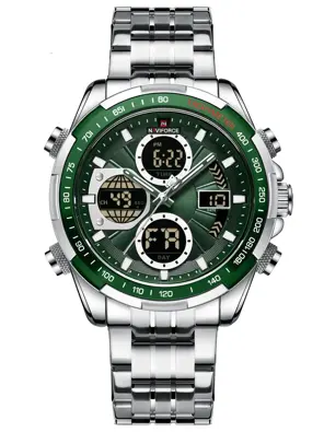 Pánske hodinky NAVIFORCE NF9197S S/S/GN + BOX