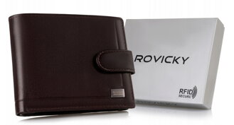 Portfel skórzany RFID ROVICKY PC-103L-BAR