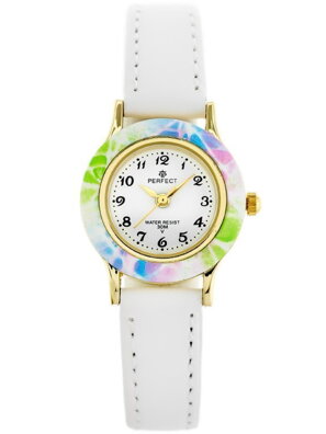 Detské hodinky PERFECT LP165-6 - KOMUNIJNY - biały (zp808b)