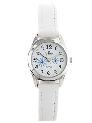 Detské hodinky PERFECT G195 - white/silver/blue (zp914e)