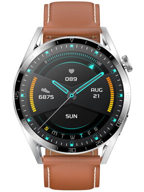 SMARTWATCH pánske PACIFIC 42-03 - Hovory BLUETOOTH, hlasový asistent (sy035c)